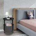 thumbnail image 2 of Table Basse Ronde, Table de Nuit en Métal, Table d'Appoint pour Sofa, Bout de Canapé, 2 of 8