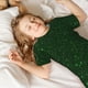 thumbnail image 5 of Balery Emerald Green Sparkling Conjunto de Pijama Infantil de Manga Corta con Estampado – Ropa de Dormir de Algodón Suave-Small, 5 of 6