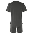 thumbnail image 4 of Conjuntos cortos Cagnkofi para hombre, conjuntos de 2 piezas, chándales de verano de moda, camisa de manga corta y pantalones cortos, conjunto informal a juego., 4 of 7