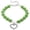 Green, variant on Dog Pearl Necklace Collar,Fancy Cat/Dog Wedding Collar Jewelry with Crystal Rhinestone Heart Pendants Girl's Bling Pet Collar Birthday Gift for Puppy Kitten Small Medium Large Dogs