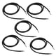thumbnail image 1 of 5 Piezas de Cadena de Colr de Cordón de Esbones de material acero Inoxidable de Caucho Negro de 20 Pulgadas para Mujer Hugo collar de cordón de caucho negro, 1 of 9