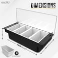 thumbnail image 4 of Soporte para condimentos Esatto Bar Products refrigerado con insertos de 4 pintas, 4 of 8