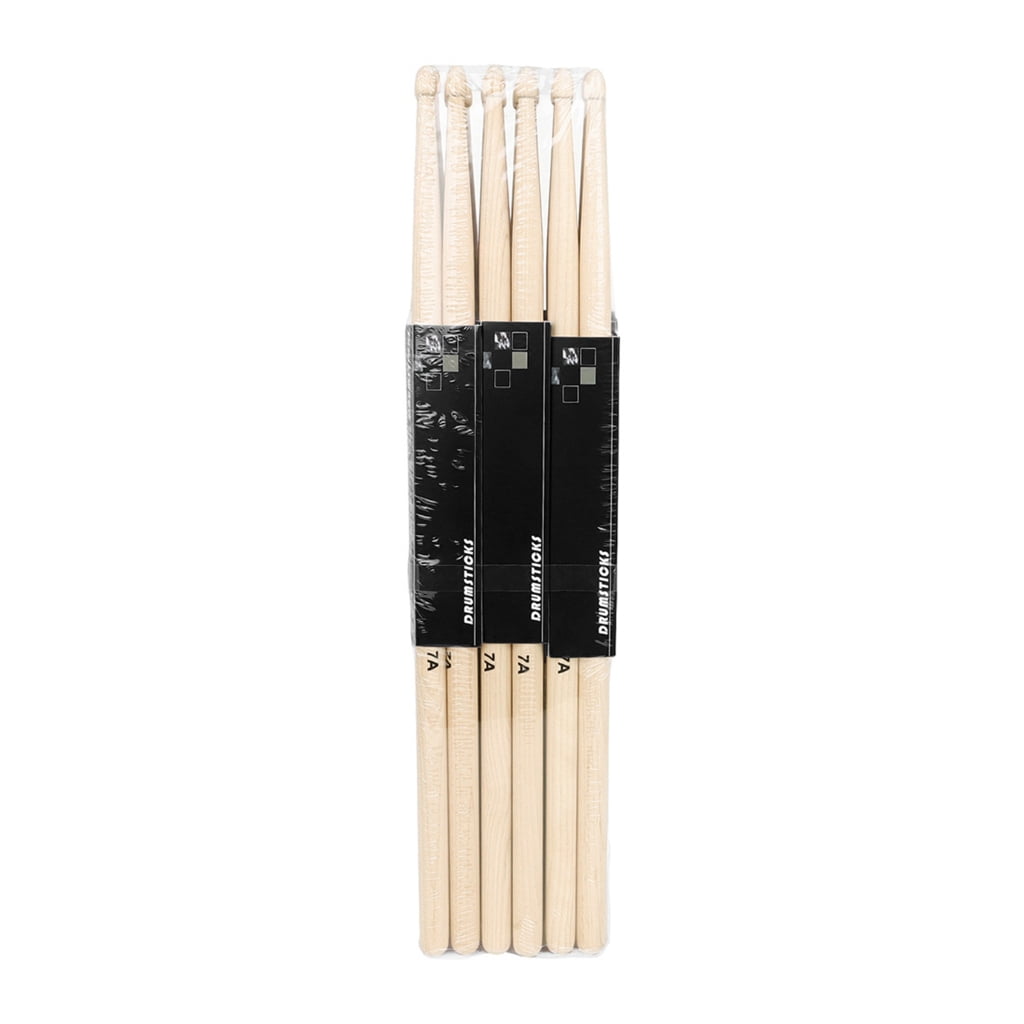 Yammee Maple Drumsticks 7A for Drum Light Durable Exercise Drum Sticks for Kids Adult Musical Instrument Percussion Accessories