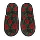 thumbnail image 1 of Balery Rose Pantuflas de Casa de Felpa Silenciosas con Diseño Estampado, Zapatillas Cómodas Antideslizantes de Algodón para Interior-Large, 1 of 8