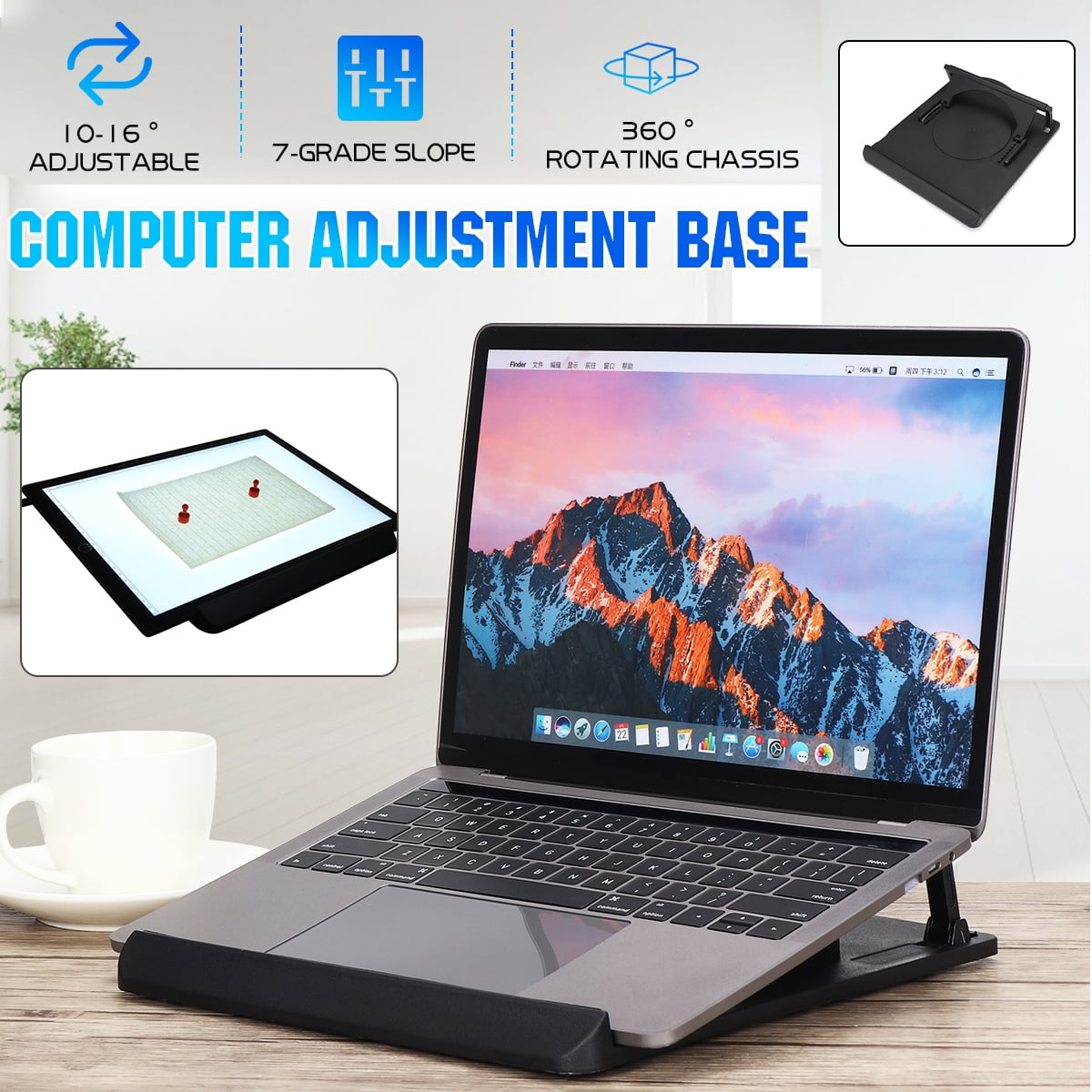 Bingirl Anti-Slip Ergonomics Vertical Gaming Mouse for PC Laptop Black Charging Version