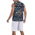 thumbnail image 5 of Rocae Colorful Space for Men's Basketball Jersey Lightweight and Breathable Athletic Tank Top,Quick-Drying Sports Jersey Large, 5 of 9