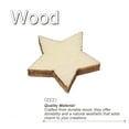 thumbnail image 4 of Uxcell 15mm Wooden Stars, 300 Pack Unfinished Wood Stars Blank Wooden Cutouts Ornaments Natural Wood Pieces, 4 of 5