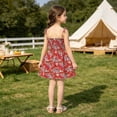 thumbnail image 6 of ATORRE Toddler Girls Dresses Summer Stylish Cute Floral Backless Sundress for Beach Vacation,Girl's Halter Dress Multicolor F 1-2 Years, 6 of 9