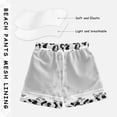 thumbnail image 5 of Black and White Pattern Swim Trunks Quick Dry Beach Pool Board Shorts Lightweight Stylish Print Sizes 2T to XL, 5 of 8