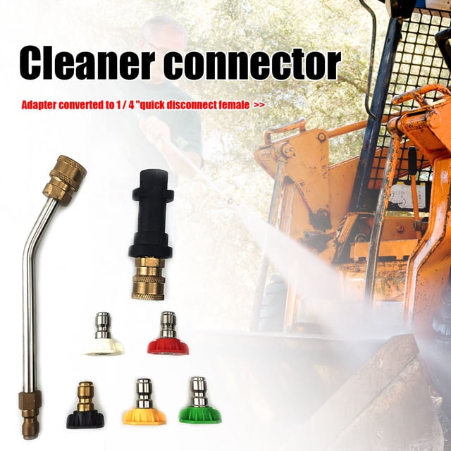 Adaptador para Lavadora a Presión Ndcxsfigh Adaptador de pistola de lavado a Presión lanza de extensión de 30 grados 5 puntas para Karcher K2-K7