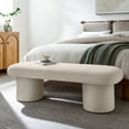 thumbnail image 1 of Modway Orla Performance Velvet Bench in Almond, 1 of 10
