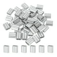 thumbnail image 1 of 50Pcs 1/4" Aluminum Crimping Loop Sleeve for Wire Rope and Cable, Double Holes, 1 of 6
