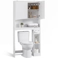 thumbnail image 5 of Ktaxon Large Fluted Over the Toilet Bathroom Storage Cabinet Space Saver, White, 5 of 22