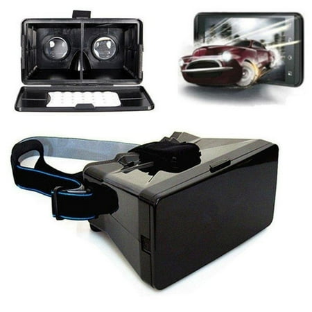 3D Video Glasses Head Mount Plastic Virtual Reality Headset