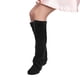thumbnail image 1 of Calcetines hasta el muslo, calentadores de piernas de felpa, calcetines largos para botas, medias tipo pantuflas, calcetines por encima de la , negro Fernando Calentadores de piernas de felpa, 1 of 8