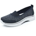 thumbnail image 3 of ibiyuan Orthopedic Sandals for Women Mesh Knitted Women's Walking Shoes Closures Arch Support on Sneakers for Women Soft Hands-Free Mary Jane Shoes Women Go Walk Shoes, 3 of 9
