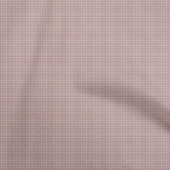 oneOone Cotton Cambric Dark Rose Brown Fabric Houndstooth Sewing Craft Projects Fabric Prints By Yard 42 Inch Wide