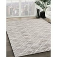 thumbnail image 3 of Ahgly Company Machine Washable Indoor Rectangle Contemporary Dark White Beige Area Rugs, 6' x 9', 3 of 7