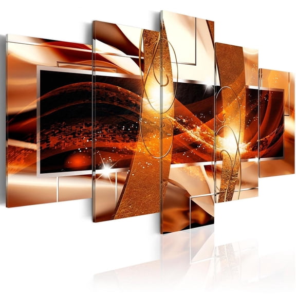 Tiptophomedecor Glamour Canvas Wall Art - Fire Of Life - Stretched & Framed Ready To Hang Art