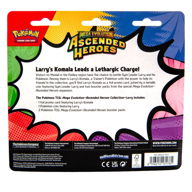 Pokemon Trading Card Games Mega Evolutions 2.5 Ascended Heroes 2Pk Blister  12Ct - 1 Randomly Selected - Walmart.com