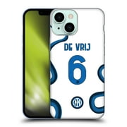 Head Case Designs Officially Licensed Inter Milan 2021/22 Players Away Kit Stefan de Vrij Soft Gel Case Compatible with Apple iPhone 13 Mini