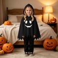thumbnail image 6 of Gunia Kids Ghost Hooded Cape For Boys Girls 2 Piece Halloween Costumes Cosplay Cloak Cute Party Dress Up Outfits Poncho, 6 of 9