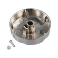 thumbnail image 2 of Bathtub Rotating Knob Bath Control Knob Chrome-plated Plastic Overflow Cover Home Plumbing Fixtures Classic Round Shape, 2 of 9