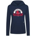 thumbnail image 2 of Women's Levelwear Navy Boston Red Sox Relay Banner Arch Long Sleeve T-Shirt Hoodie, 2 of 3