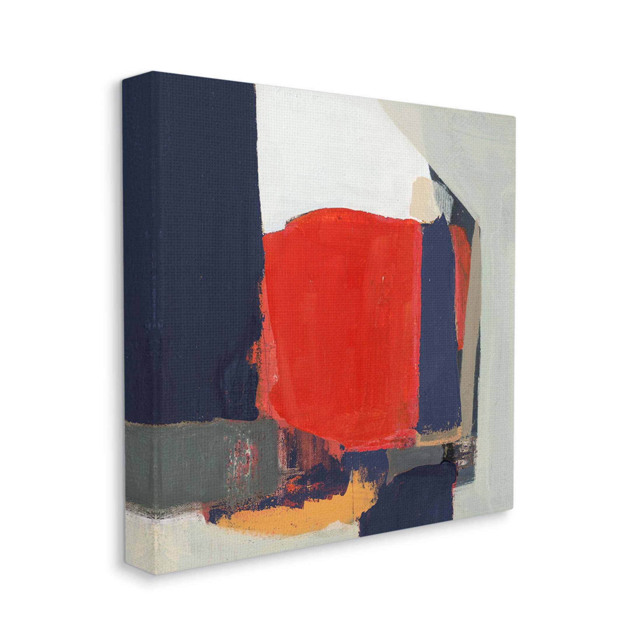 Stupell Industries Primary Blocked Geometric Shapes Painting Gallery Wrapped Canvas Print Wall Art, Design by Terri Burris