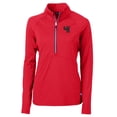 thumbnail image 2 of Women's Cutter & Buck Red Western Kentucky Hilltoppers Adapt Eco Knit Stretch Recycled Half-Zip Pullover Top, 2 of 3
