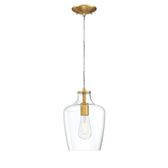 Forte Lighting 2779-01-12 Milo 8" Wide Mini Pendant - Gold