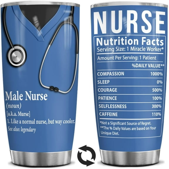 Male Nurse Accessories For Work, Nurses Gifts For Men, 20 Oz Tumbler Nursing Cups Mugs, Nurse Graduation Appreciation Gift, Registered Nurse, Rn, Nurse Practitioner, School Nurse, Nurse Stuff
