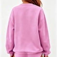 thumbnail image 3 of Maplenight Crew Neck Sweatshirts for Women Striped Long Sleeve Casual Vintage Pullover Sweatshirts Womens Fall Tops, 3 of 4
