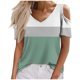 thumbnail image 2 of Fiudx Camisas para Mujer Blusa de Manga Corta con Hombros Descubiertos y Estampado Cómoda Informal para Mujer a La Moda, 2 of 6