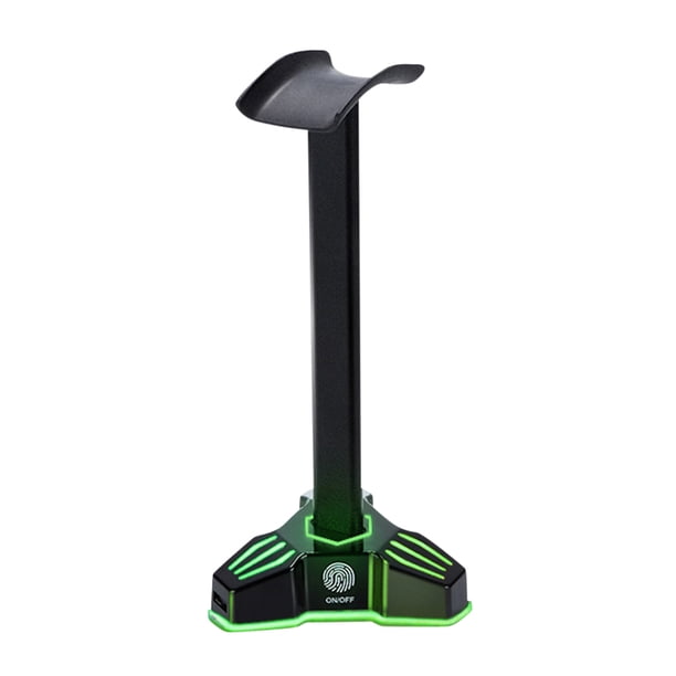 Soporte para auriculares para juegos de escritorio con base LED Soporte para auriculares para juegos para todos los auriculares
