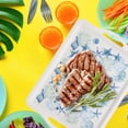 thumbnail image 4 of Beach Themed Serving Trays 12.75 in for Fruit Dessert Holder Food Snack Servings Rectangular Platters Home Kitchen Dining Summer Party Favor Table Decoration Gift Supplies Set of 4 with Oggeto, 4 of 7