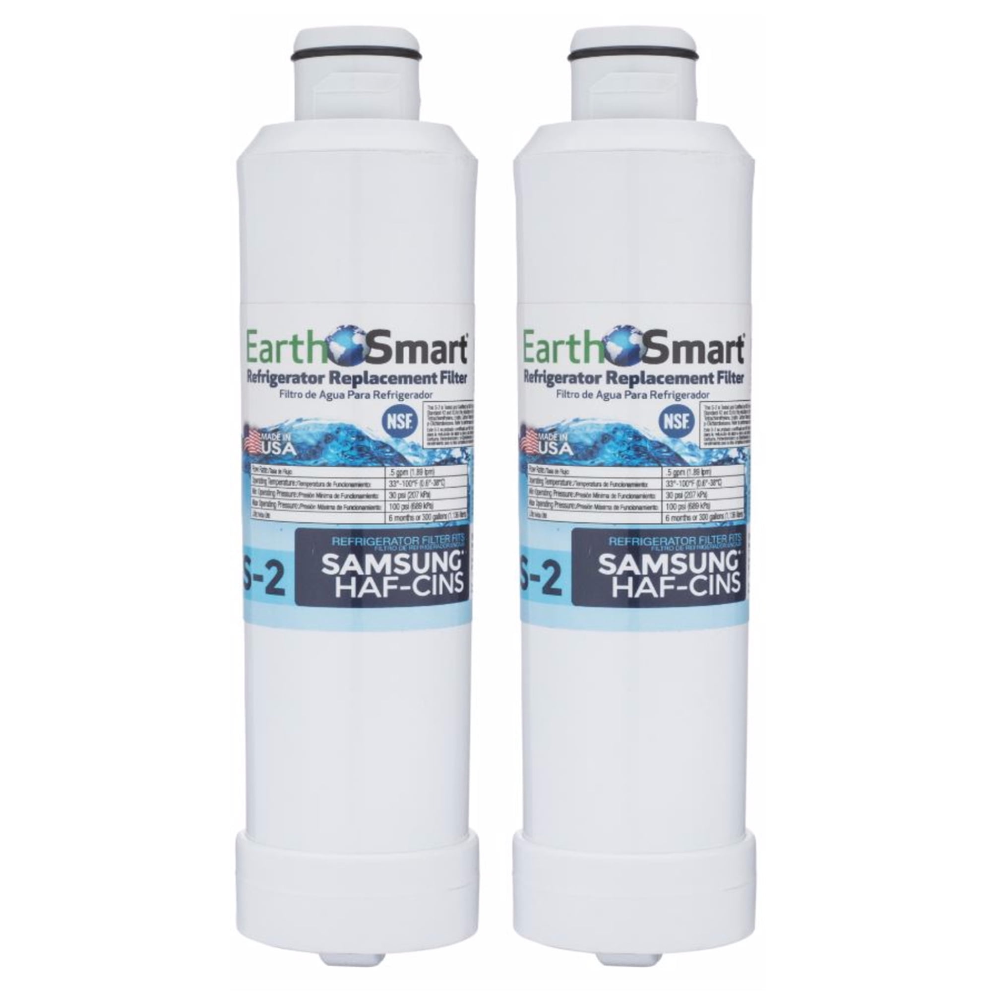 EarthSmart S-2 Refrigerator Replacement Filter For Samsung HAFCIN