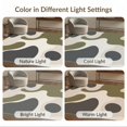 thumbnail image 7 of ODIKA 3'x5' Washable Accent Rug Olive Cream Abstract Geometric Design Elegant Flowing Contours with Minimalist for Bedside, Nursery Room, Pet Friendly & Non-Shedding, 7 of 7