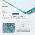 thumbnail image 3 of Goodyo Fixed Shower Door Panel, Black Gradient Glass, 34x72 Inch, 1/4 inch Tempered Glass, Walk-in Screen, Modern Frameless Design, Bathroom Splash Guard, 3 of 6