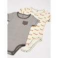 thumbnail image 2 of Touched by Nature Baby Boy Organic Cotton Bodysuits 3pk, Fox, 0-3 Months, 2 of 8