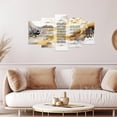 thumbnail image 3 of ZHONGYUTONG Islamic Wall Art 5 Pieces Arabic Calligraphy Poster Ayatul Kursi Canvas Pictures Prints Islamic Art Eid Decor Framed Muslims Islamic Gifts (12x20inx2pcs 12x30inx2pcs 12x40inx1pcs), 3 of 4
