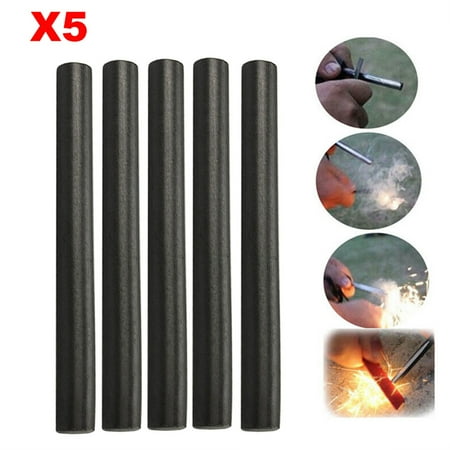 

5PCS Outdoor Survival Magnesium Flint Stone Fire Starter Emergency Fire Lighter Kit for Camping