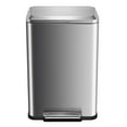 thumbnail image 6 of 50L/13Gal Kitchen Trash Can,Stainless Steel Garbage Can with Single Compartment Steel Pedal, Lid and Inner Buckets,Hands-Free Fingerprint-Resistant Soft Close Lid Trashcan , Horizontal Rectangular, 6 of 6
