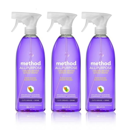 Method All-purpose Natural Surface Cleaner, French Lavender, 28 ounce 3 Count