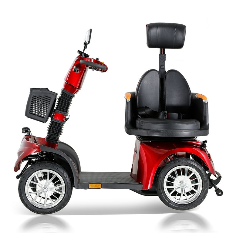 Mobility Scooters for Adults，4 Wheel Mobility Scooters for Seniors with  seat,Heavy Duty Electric Scooter 500 lb Capacity.