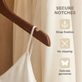 thumbnail image 4 of Unique Bargains 2Pcs Wood 360-Degree Space Saving Clothes Hangers Black, 4 of 6