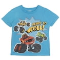thumbnail image 4 of Blaze and the Monster Machines Toddler Boys' 2-Pack Short Sleeve T-Shirts Red Blue, 4 of 5