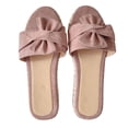 thumbnail image 6 of VerPetridure Women's Sandals Summer Casual Slip-On Bow Flat Beach Open Toe Breathable Sandals Weave Shoes, 6 of 6