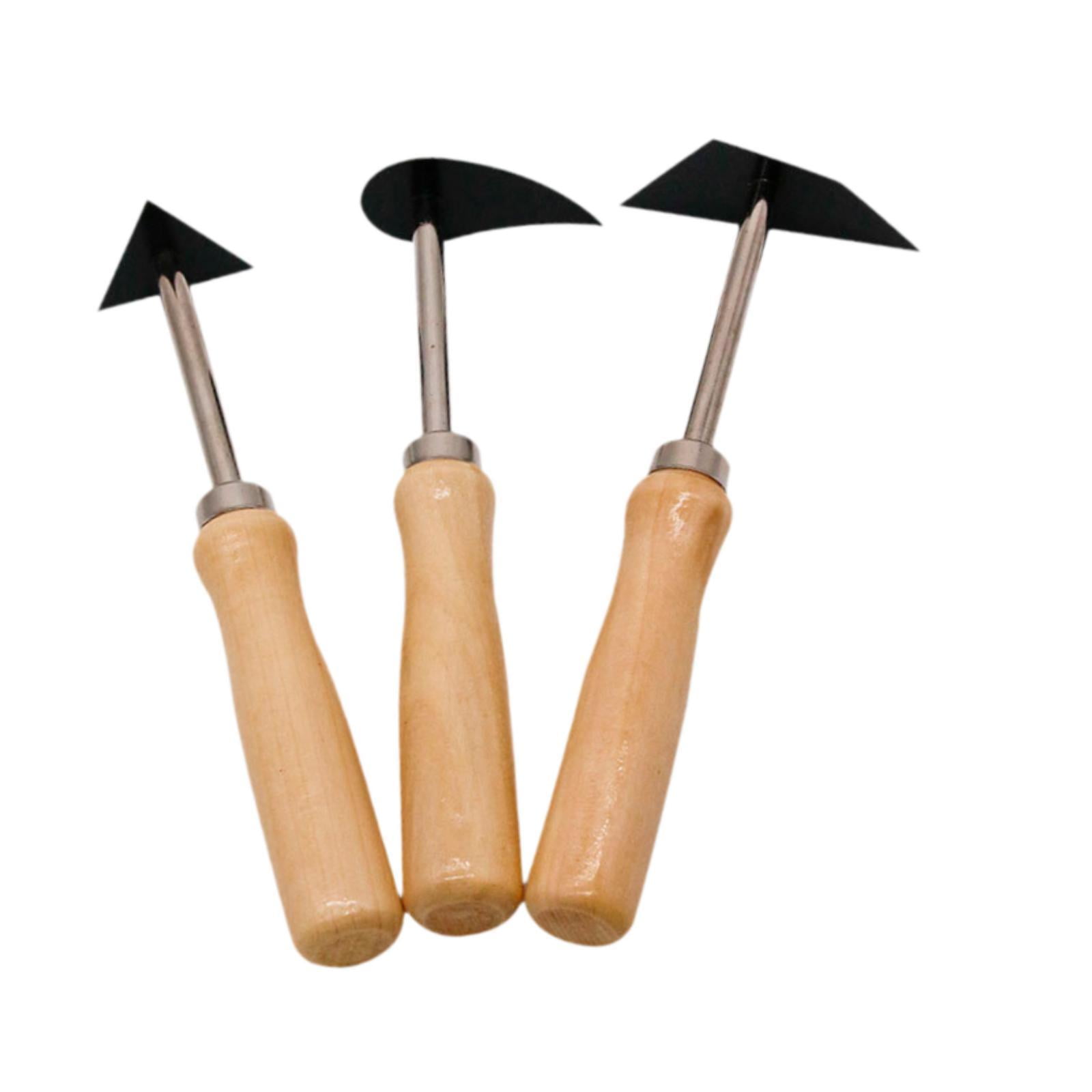 S SERENABLE 3x Pottery Clay Trimming Gadget Clay Shaping Hand Tool Engraving Knives Clay Sculpture Tool Pottery Carving for potter