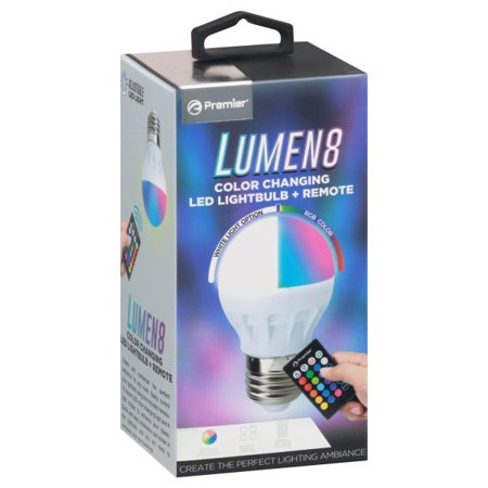 

Premier Lighting 05729 - COLOR CHANGING LED LIGHT BULB and REMOTE Smart Style Light Bulb